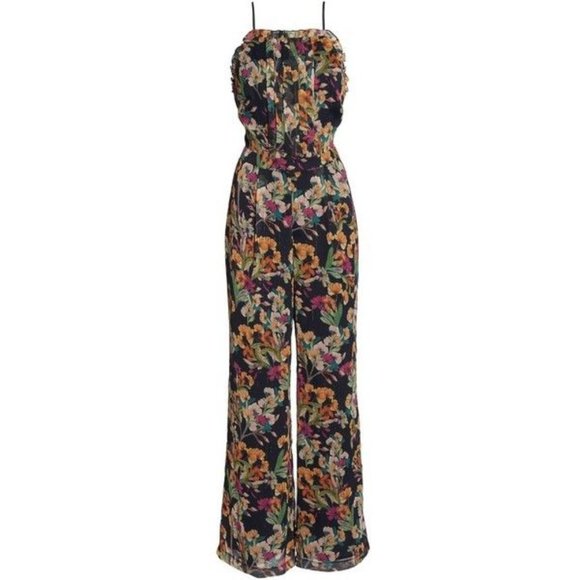 Adelyn Rae Penelope Floral Print Jumpsuit.  SZ S - Picture 3 of 6